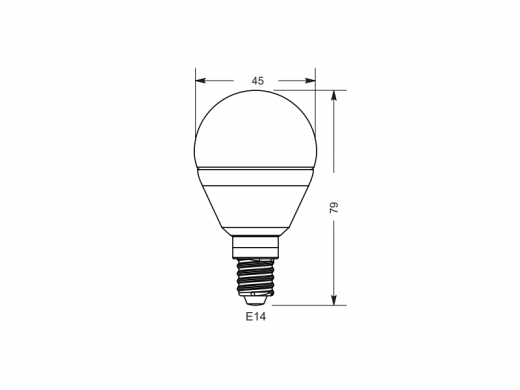 Lâmpada LED Bombilla E14 5W